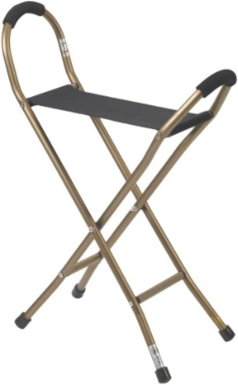 Drive Folding Cane Sling Seat – Portable Walking Cane with Seat