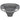 McKesson Graphite Stackable Bedpan – 2 Quart / 1893 mL Bedside Bedpan