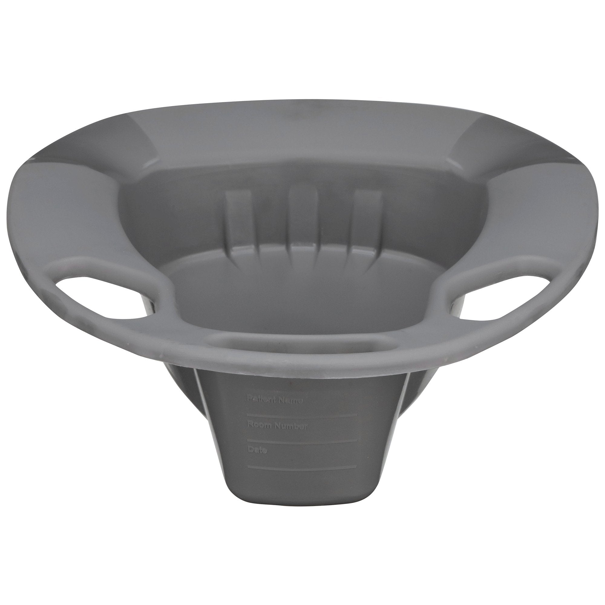 McKesson Graphite Stackable Bedpan – 2 Quart / 1893 mL Bedside Bedpan