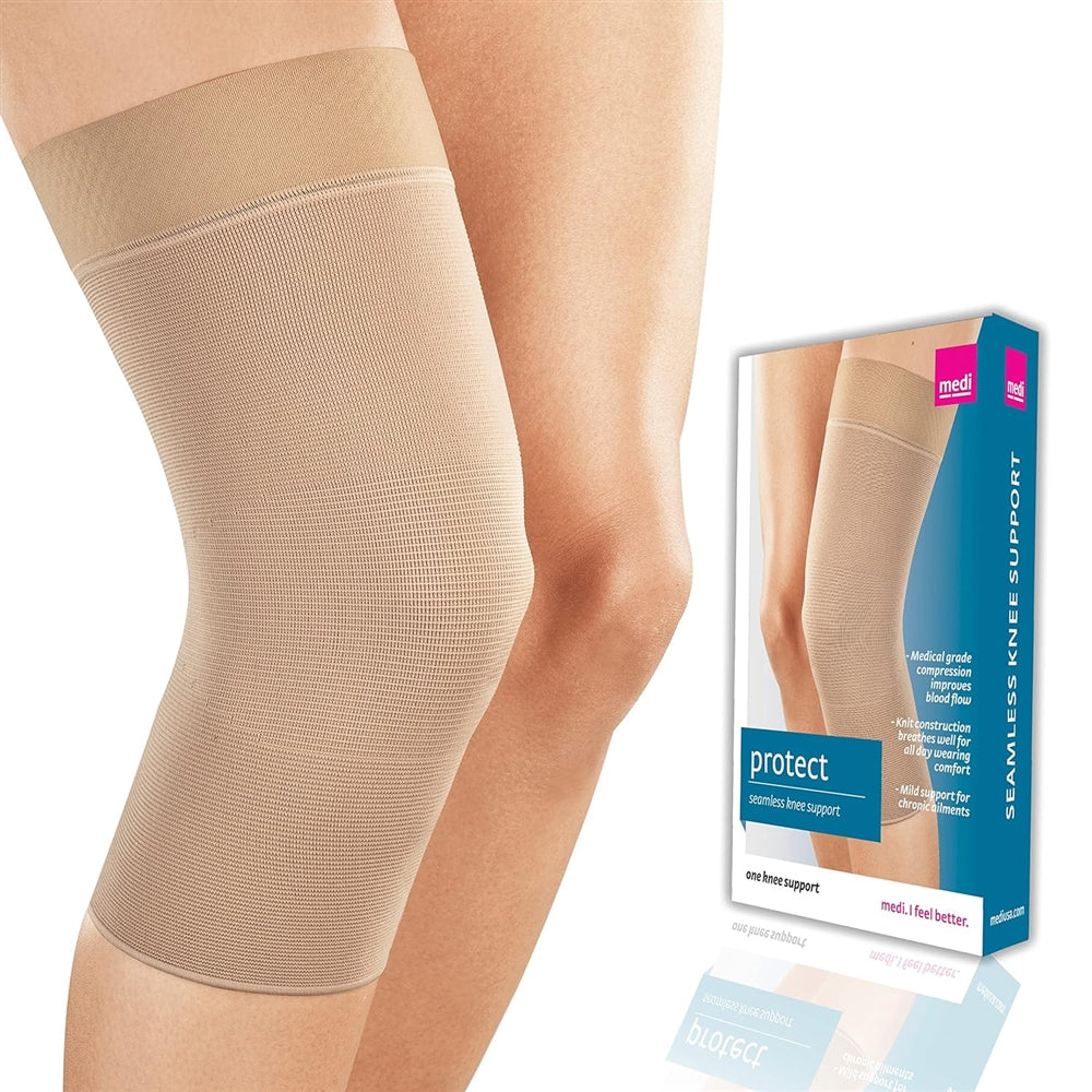 Medi protect Seamless Knit Knee Support w/ Silicone Top BandE