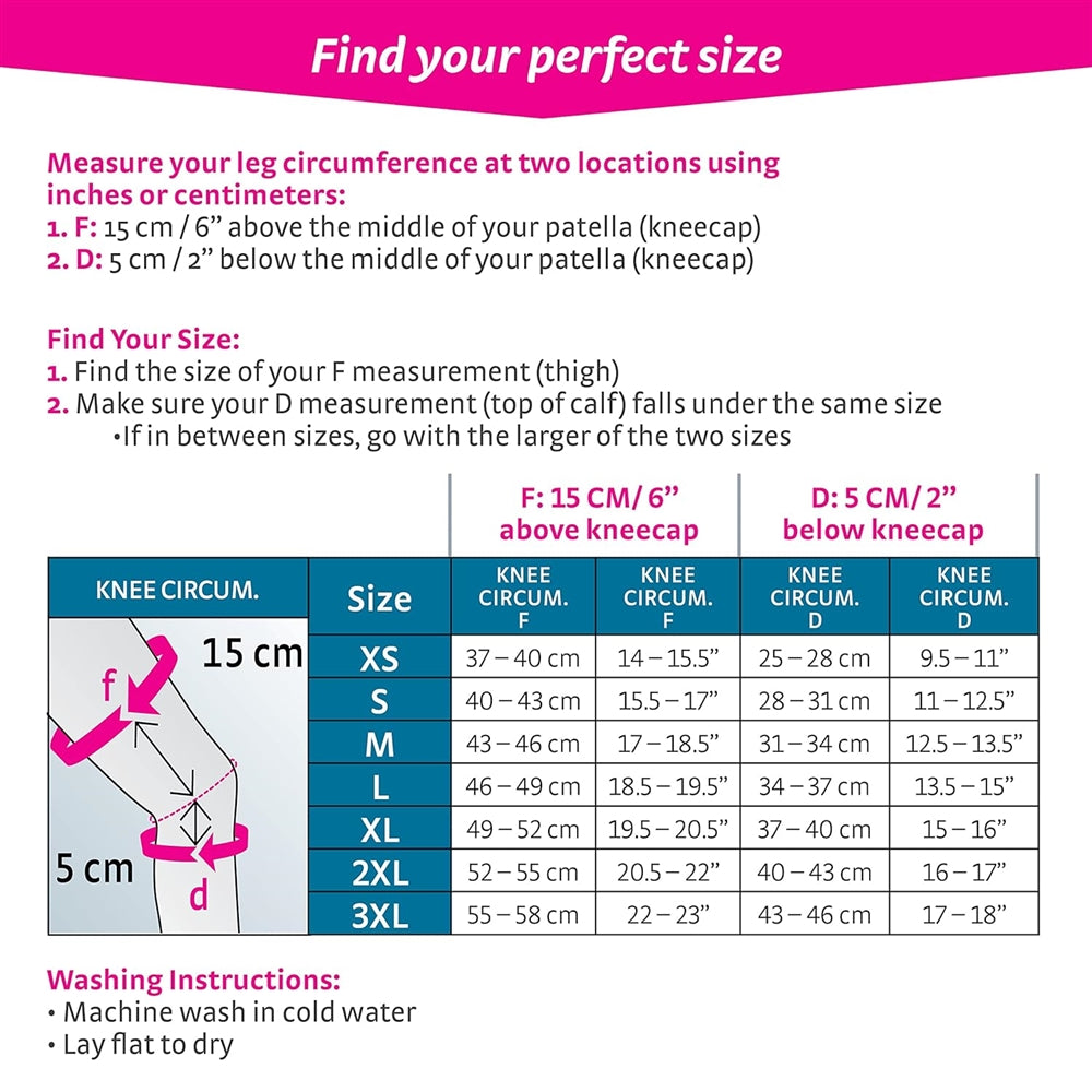 Medi protect Seamless Knit Knee Support w/ Silicone Top BandE