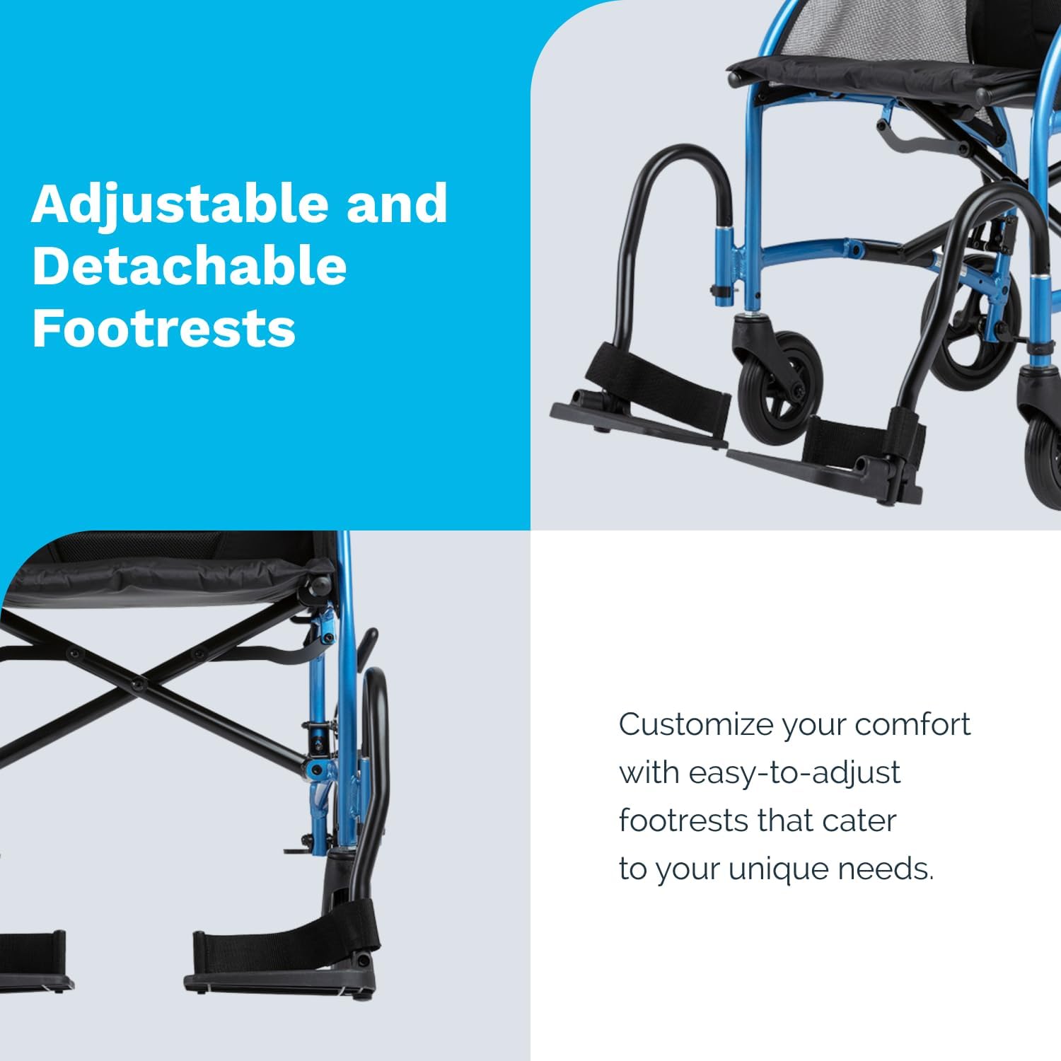 STRONGBACK Excursion 8 Wheels Transport Wheelchair