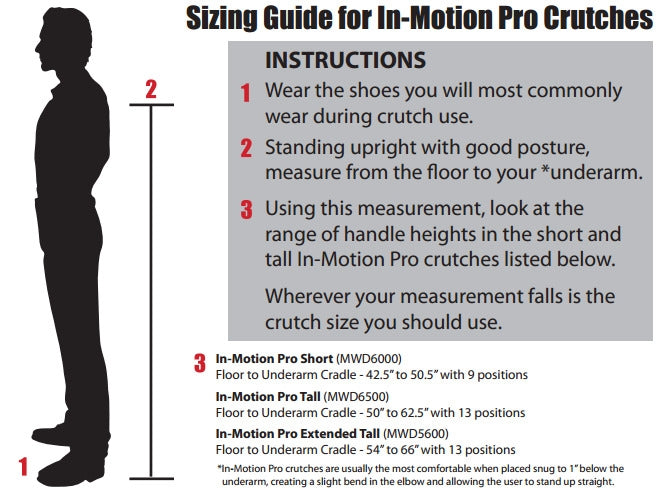 in-Motion Pro Underarm Crutches