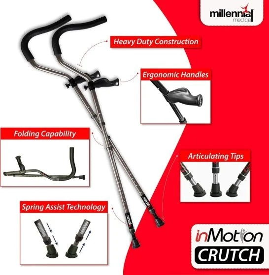 in-Motion Pro Underarm Crutches