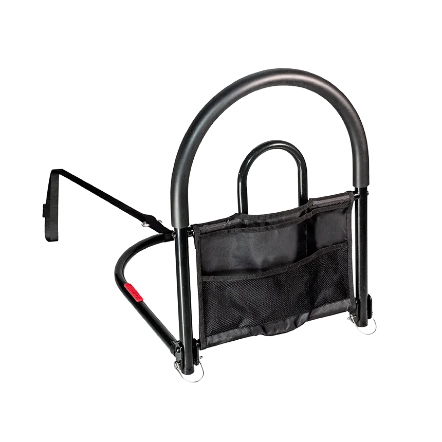 Stander Advantage Traveler Bed Rail with Organizer – Portable Bed Assist Handle (5000)