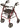 Lumex Walkabout Contour Deluxe Rollator RJ4805 – Lightweight 4-Wheel Rollator Walker with Seat