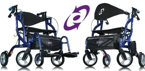 Airgo Fusion F20 Side-Folding Rollator & Transport Chair