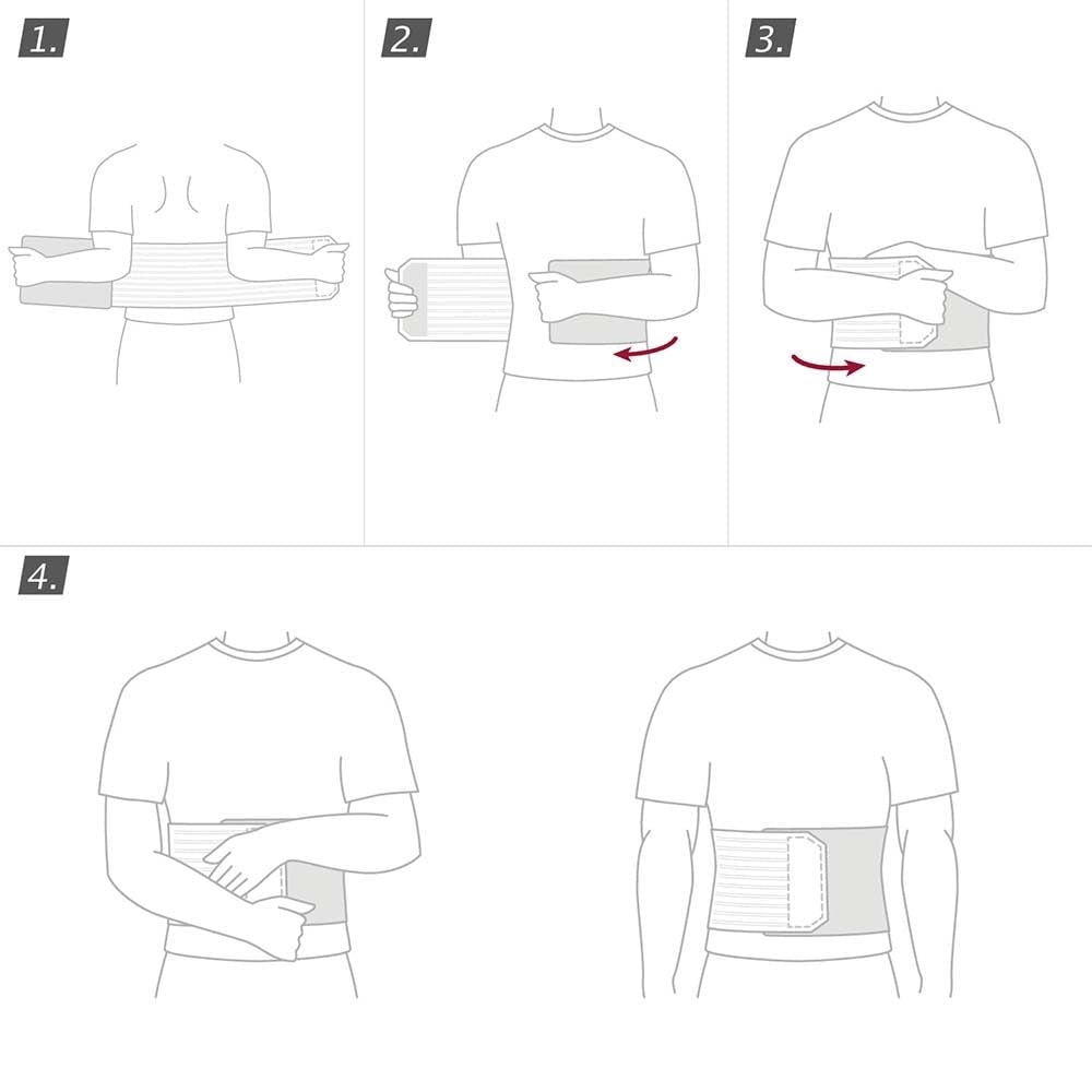 Actimove Abdominal Binder Comfort w/ Soft Pad, 12 Inch
