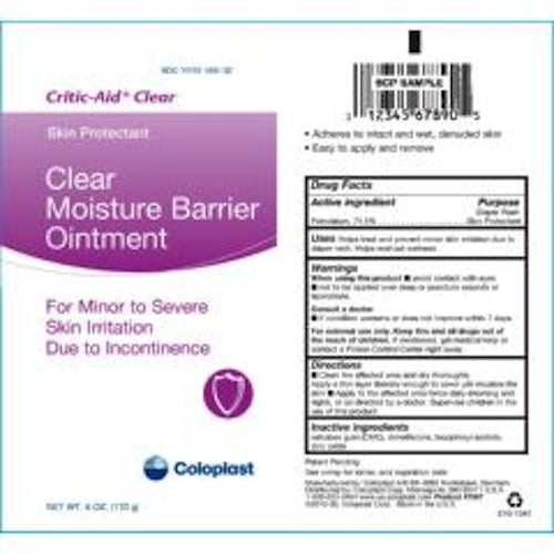Coloplast Critic Aid Clear AF Antifungal Moisture Barrier