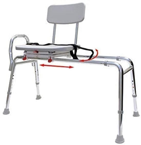 Eagle Health Sliding Swivel Bench Seat w/ Cut Out 77662