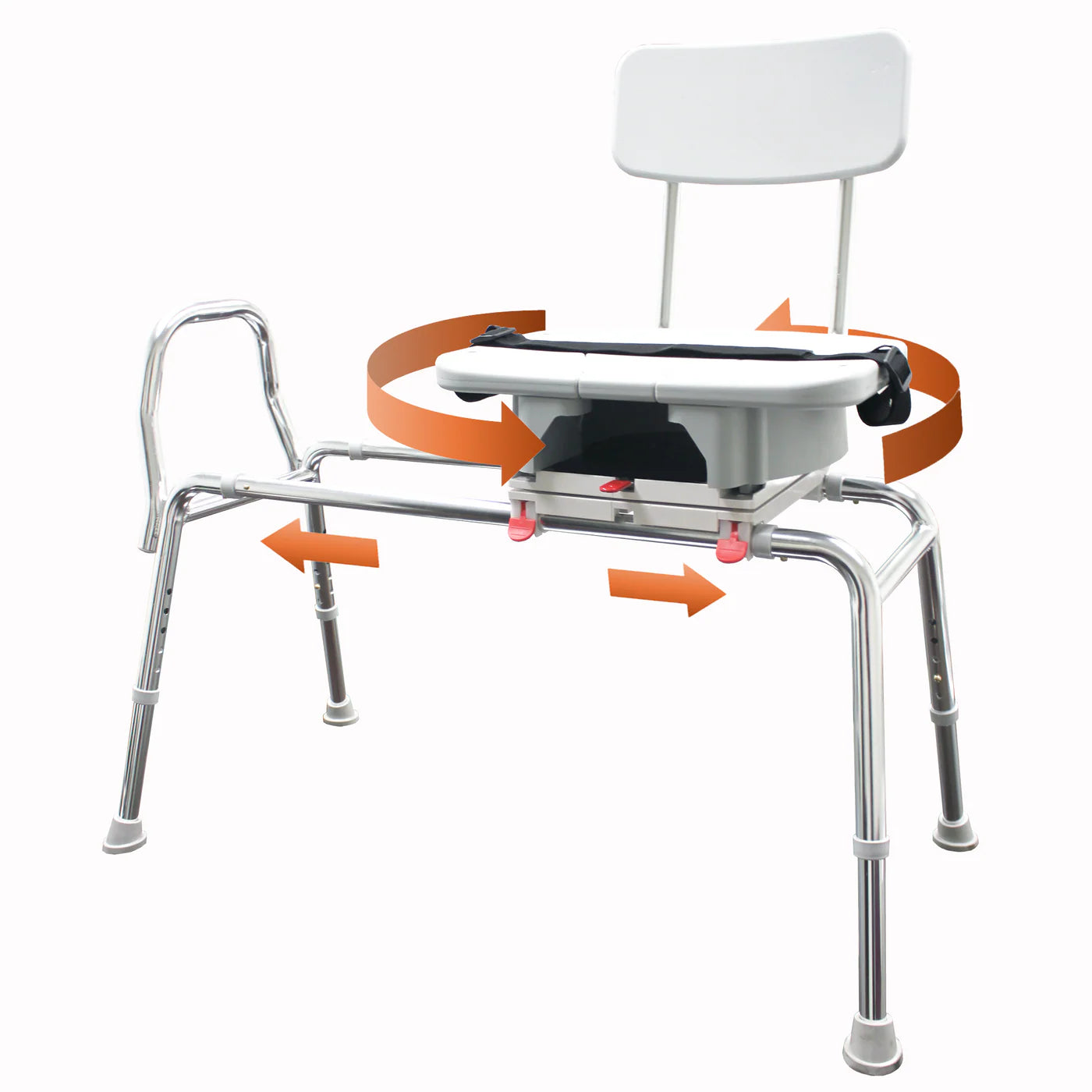 Eagle Health Sliding Swivel Bench Seat w/ Cut Out 77663