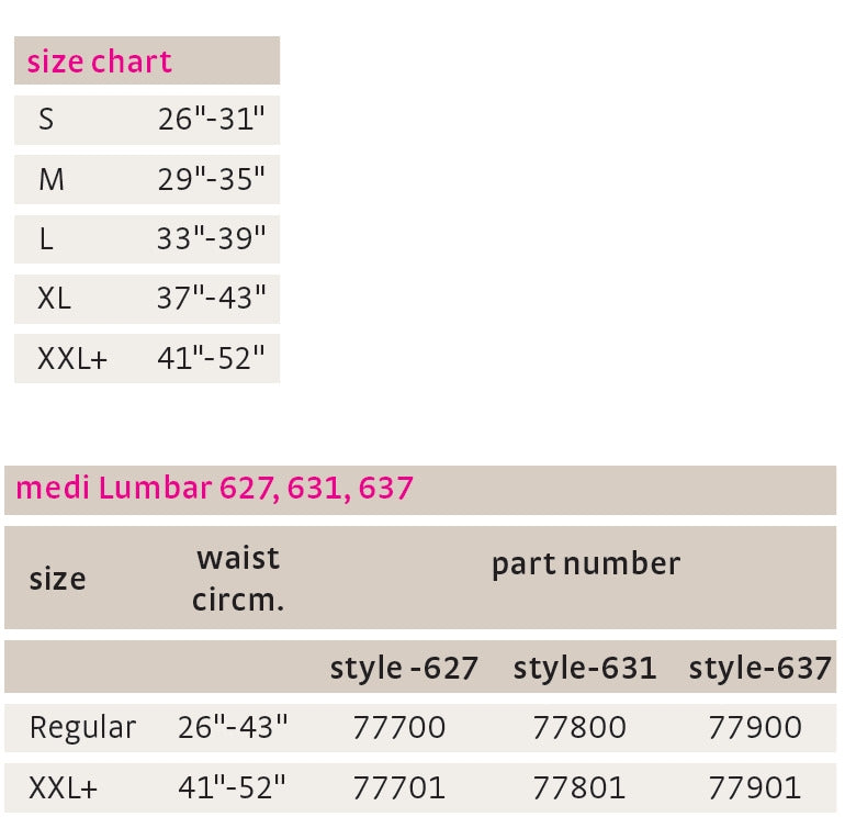 Medi Lumbar LSO Spine Brace w/ Optional Extension