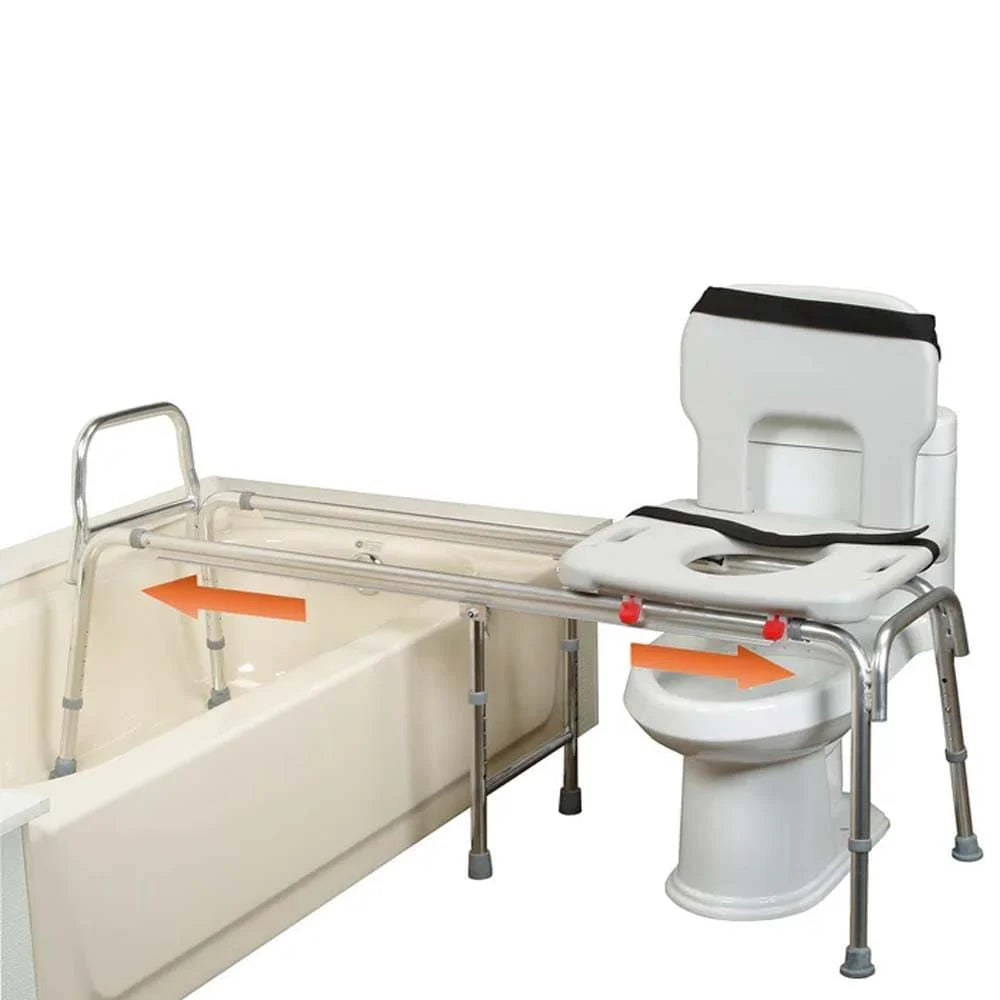 Eagle Health Toilet-to-Tub Sliding Transfer Bench — 77963 / 77993