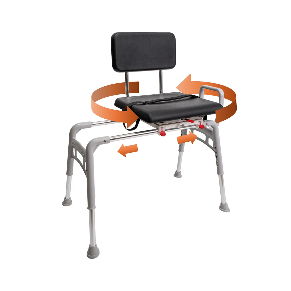 Eagle Health 80662 Swivel Sliding Transfer Bench – 360° Swivel