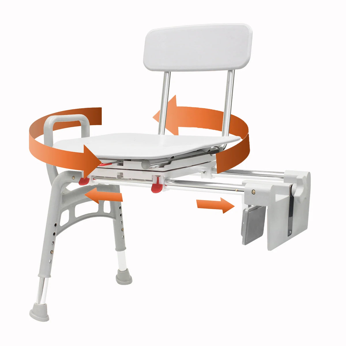 Eagle Health 78768 Tub-Mount Swivel Sliding Ergo Transfer Bench