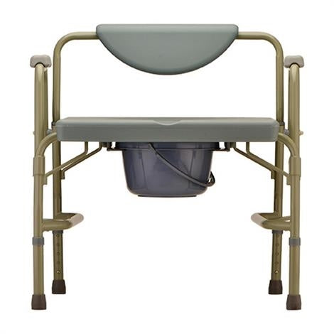 Nova Medical Heavy Duty Commode with Drop-Arm And Extra Wide Seat