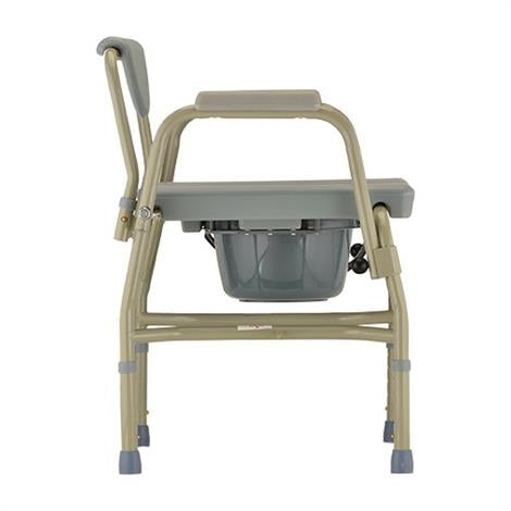 Nova Medical Heavy Duty Commode with Drop-Arm And Extra Wide Seat