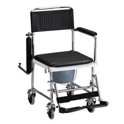 Nova Drop-Arm Transport Commode Chair - 8805