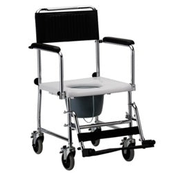 Nova Drop-Arm Transport Commode Chair - 8805