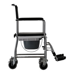 Nova Drop-Arm Transport Commode Chair - 8805