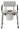 Nova Drop-Arm Padded Commode 8901W – Bedside Drop-Arm Commode Chair