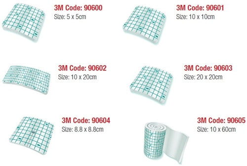 3M Tegaderm High Performance Foam Non-Adhesive Dressing