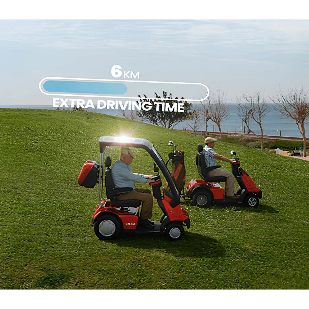 AFIKIM Afiscooter Solar 4-Wheel Mobility Scooter | 450 lb, 38 Mile Range