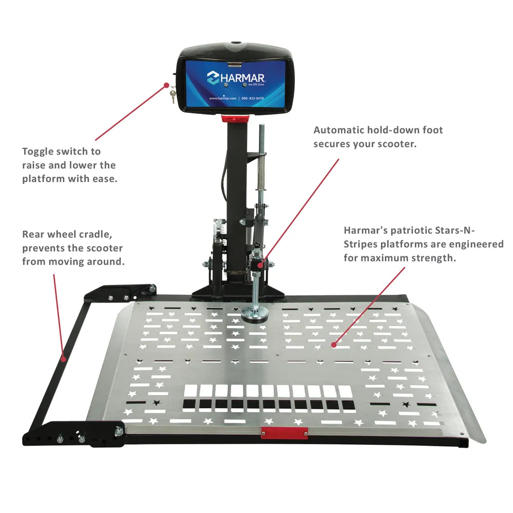 Harmar AL100HD Heavy Duty Platform Scooter Lift