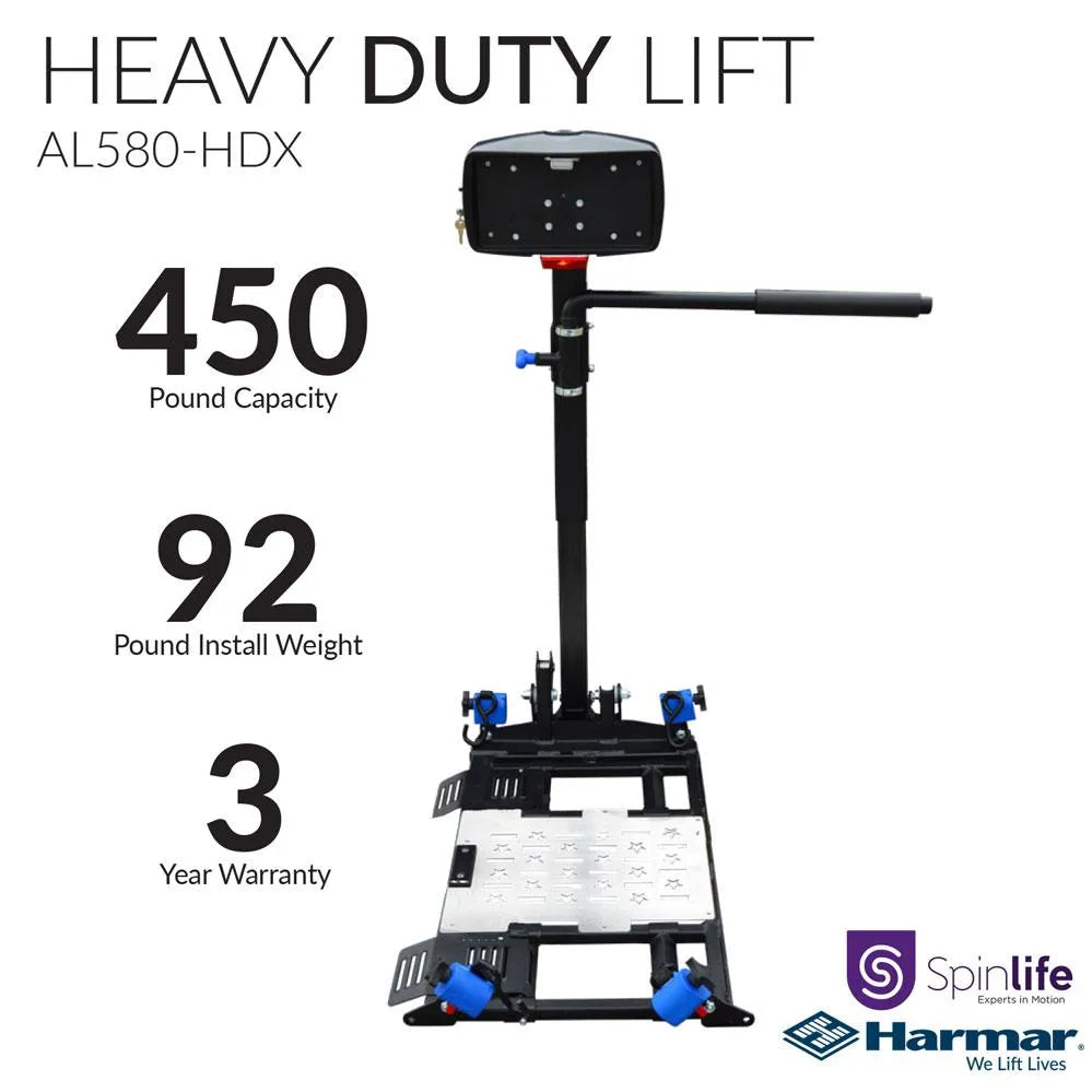 Harmar AL580-HDX High Capacity Mid-Wheel Power Chair Lift