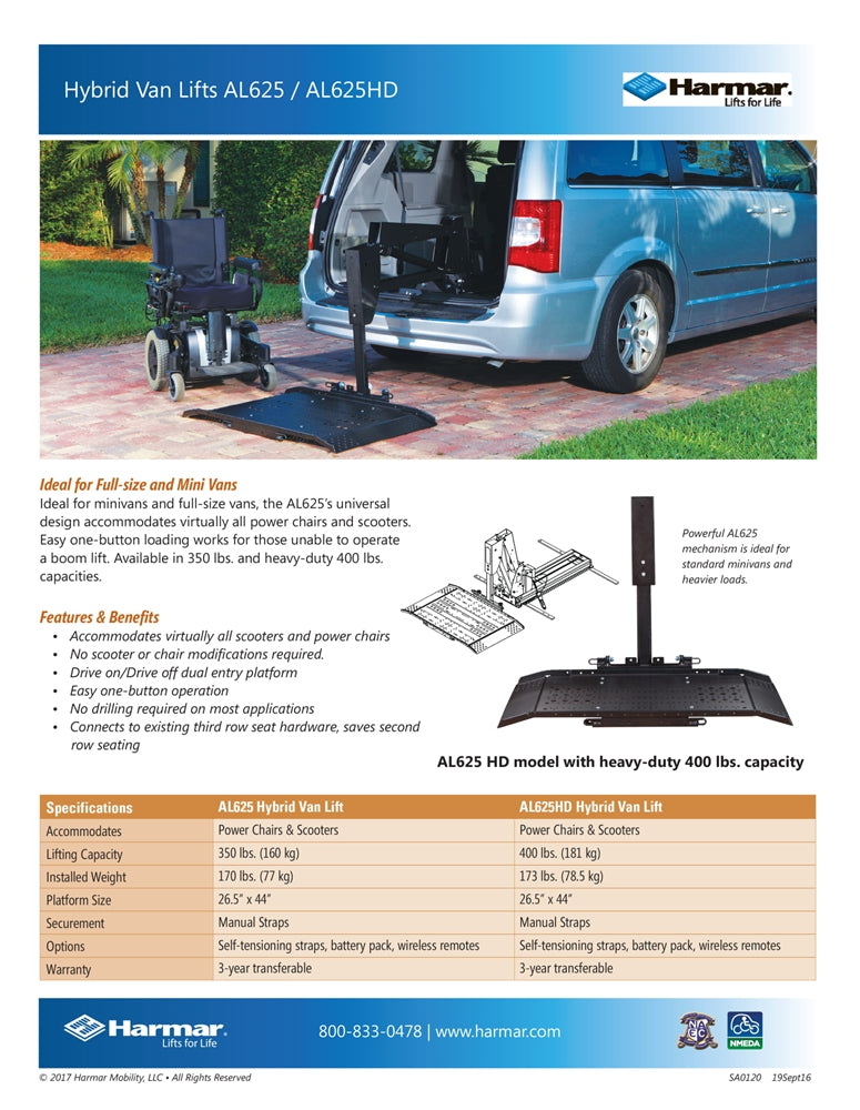 Harmar AL690 Side-Door Hybrid Platform Lift