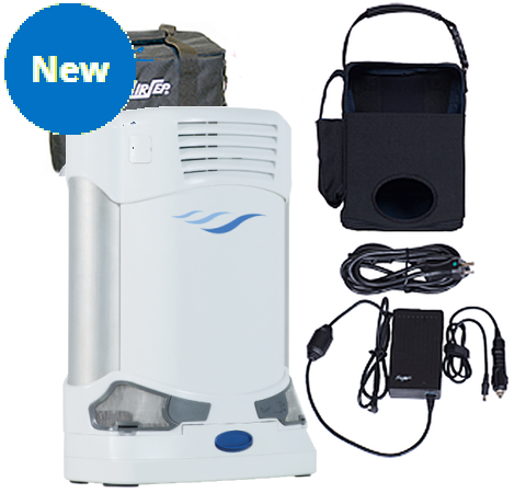 caire freestyle comfort mini backpack Live Active Five® Portable Oxygen Concentrator by Precision Medical