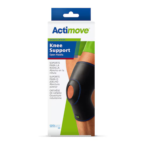 Actimove Sports Edition Knee Support – Brand Zero-Friction Open Patella Athletic Compression