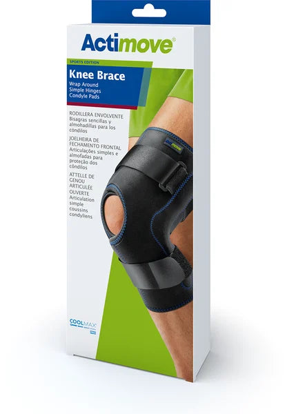 Actimove Wraparound Hinged Knee Brace – Brand Zero-Friction Therapeutic Stability