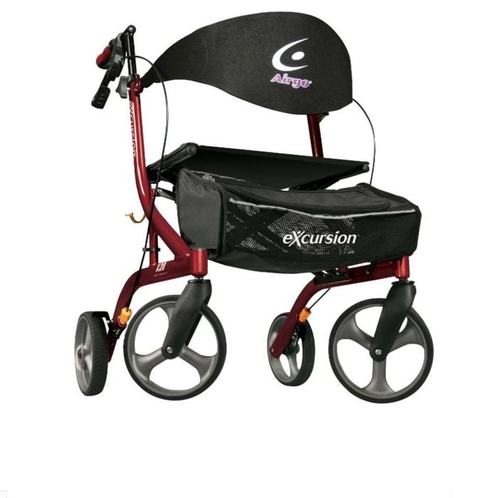 Airgo eXcursion X20 Rollator Walker – Lightweight Side-Fold Rollator with Seat