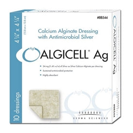 Derma Algicell Ag Calcium Alginate Dressing with Antimicrobial Silver
