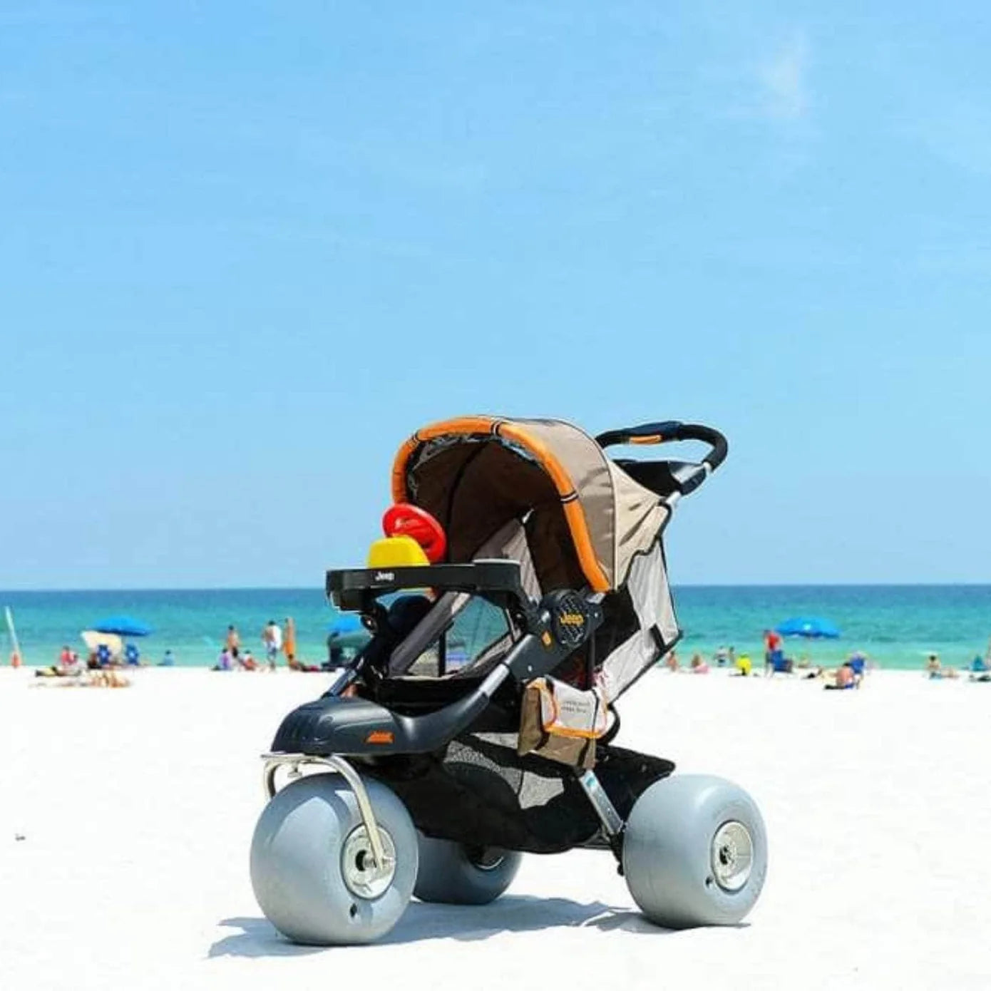 All-Terrain Beach Stroller – DeBug Baby Bug Sand Jogger with Balloon Wheels