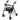 Carex Step-N-Rest Rolling Walker with Seat – Lightweight 6" Wheel Rollator Walker