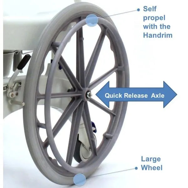 Aquatec Ocean Ergo Self-Propel Shower Commode Chair