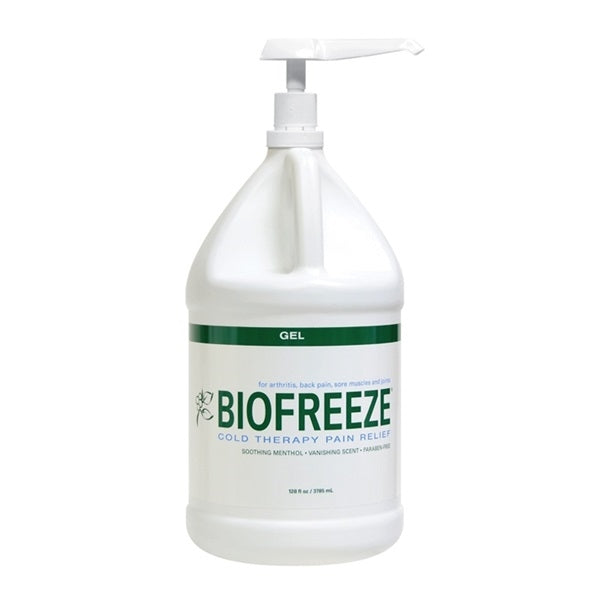 BIOFREEZE Professional Pain-Relieving Gel Products, Gallon Bottle with Pump