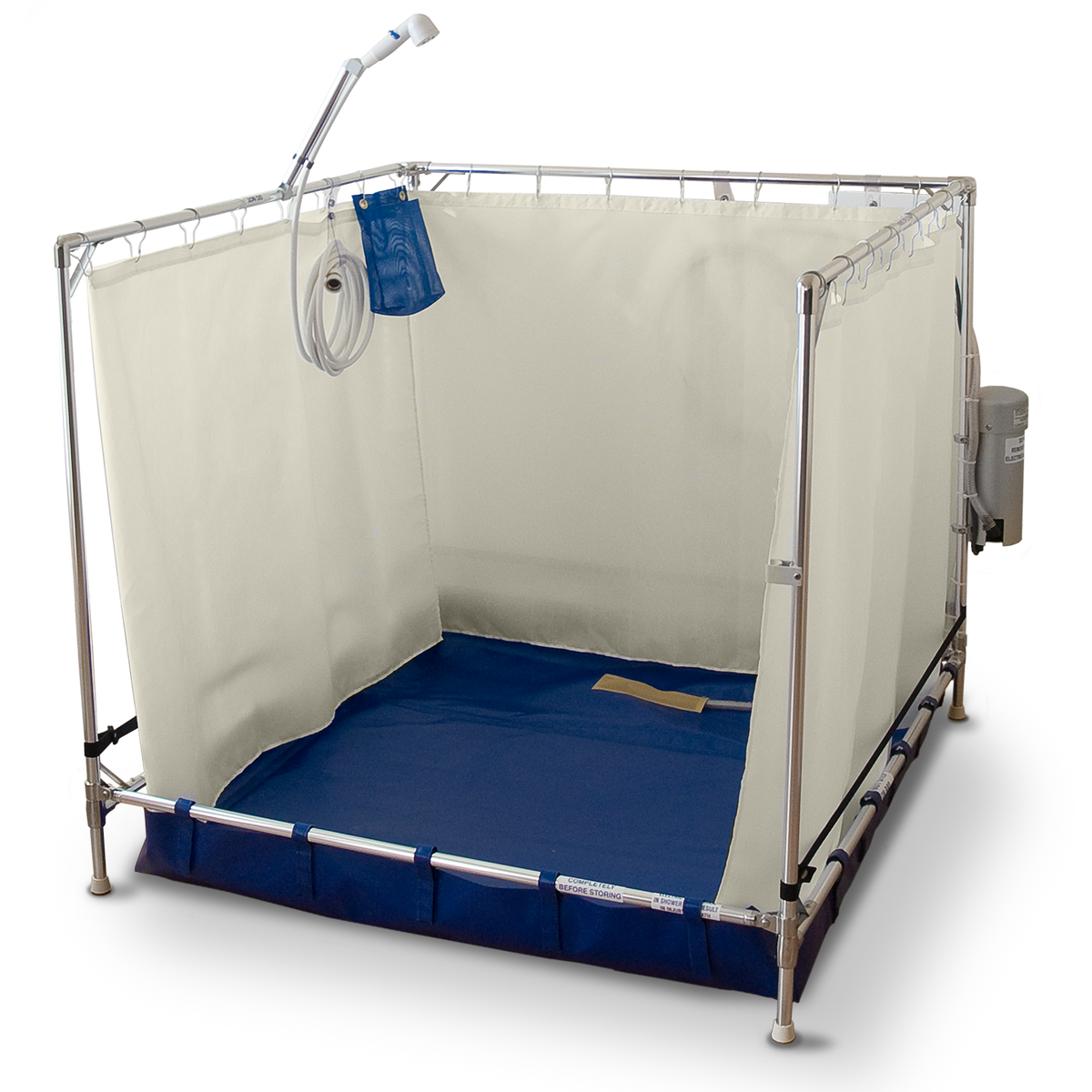 FAWSsit B5000 Bariatric Shower – Wheelchair Accessible Portable Bariatric Shower Stall