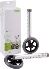 McKesson Universal Walker Wheels, Adjustable, 5 in Caster Wheels