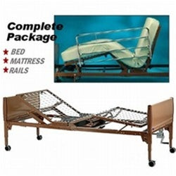 Invacare Semi-Electric Bed Package - Bed, Rails, and Mattress