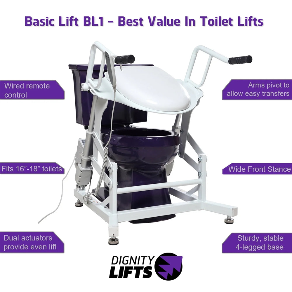 Dignity Lifts Lifting Toilet Seat - Basic - BL1