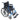 Drive Medical Blue Streak Wheelchair – Standard Folding Wheelchair with Flip-Back Arms