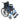 Drive Medical Blue Streak Wheelchair – Standard Folding Wheelchair with Flip-Back Arms