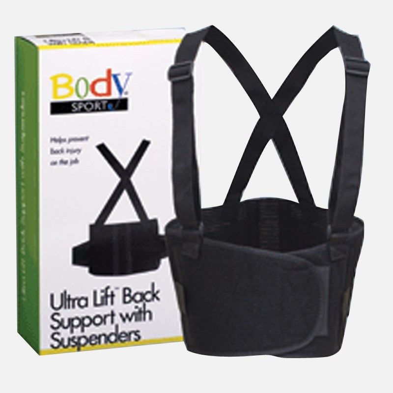 Bodysport Ultra Lift Back Support With Suspenders - Lifting Belt