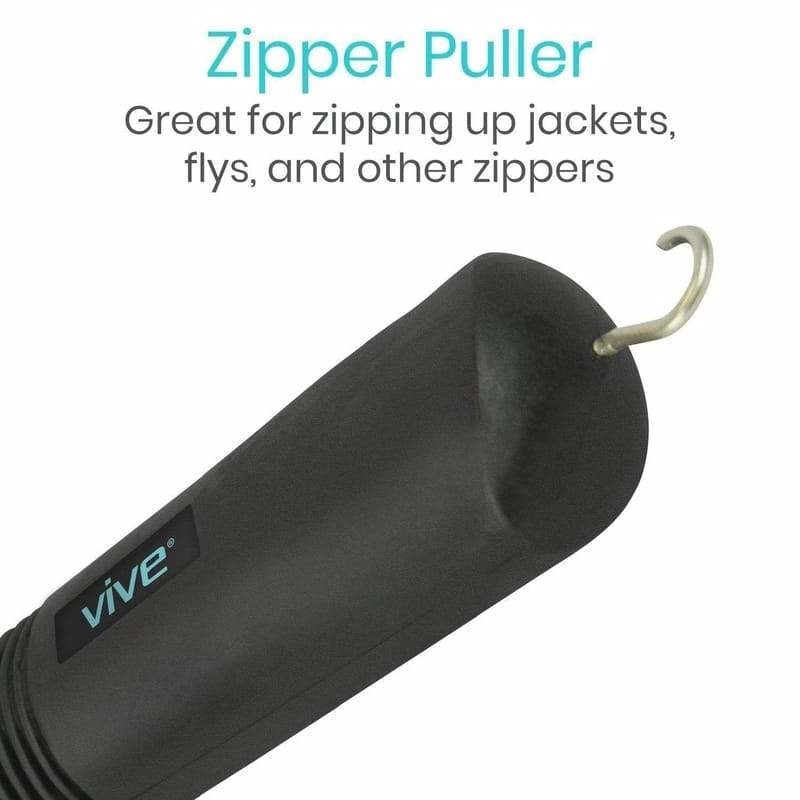 Vive Health Button Hook and Zipper Puller – Dual-Action Adaptive Dressing Aid