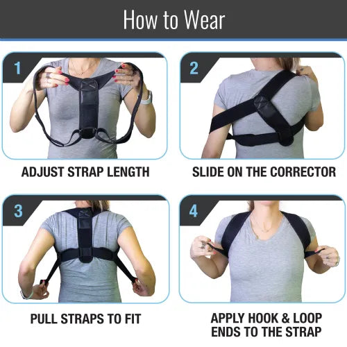 Clinical Adjustable Posture Corrector | Shoulder & Upper Back Alignment Brace