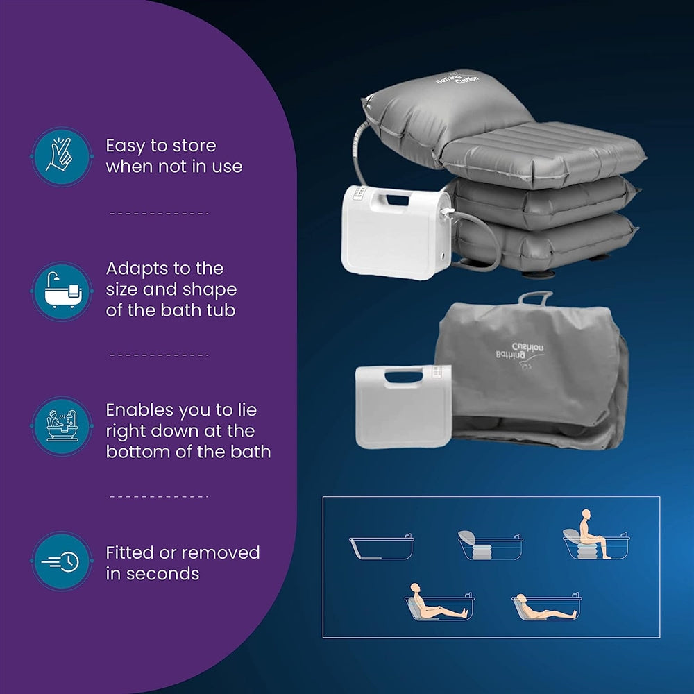 Mangar Bathing Cushion Inflatable Bath Lift