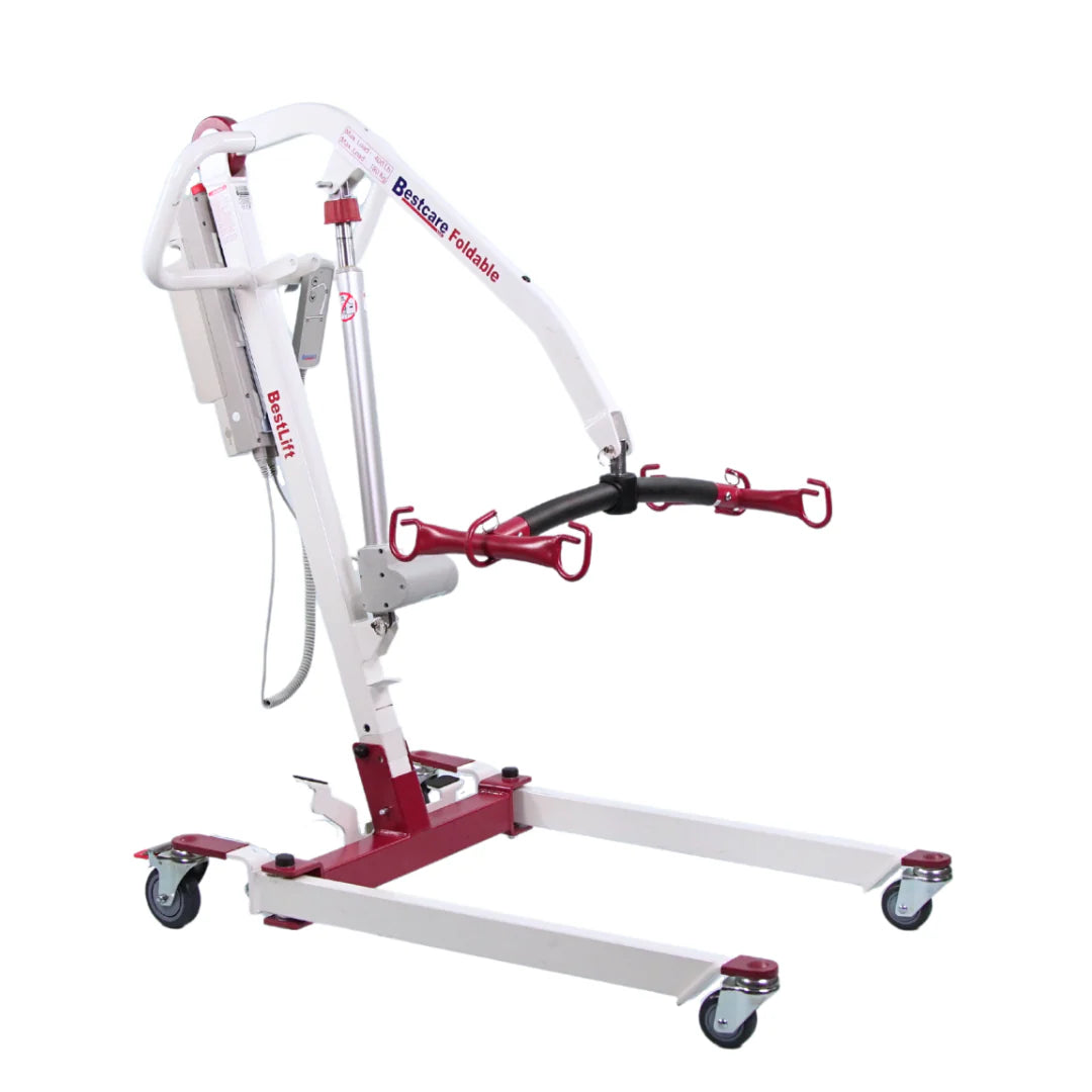 BestLift PL400EF Portable Electric Patient Lift – Foldable 400 lb Floor Lift